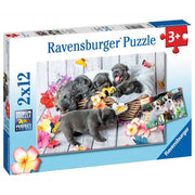 Ravensburger 05636-1 Cute Little Furballs 2x 12pc Kids Jigsaw Puzzle