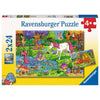 Ravensburger 05637-8 Magical Forest 2x 24pc Kids Jigsaw Puzzle