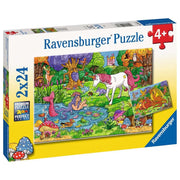 Ravensburger 05637-8 Magical Forest 2x 24pc Kids Jigsaw Puzzle