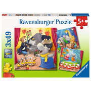 Ravensburger 05638-5 Animals On Stage 3x 49pc Kids Jigsaw Puzzle
