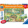 Ravensburger RB05673-6 Animals in the Forest and Meadow 2 x 12pc Jigsaw Puzzle Jigsaw Puzzle