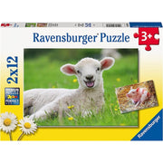 Ravensburger RB05718-4 Farm Animals 2 x 12pc Jigsaw Puzzle