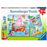 Ravensburger RB05720-7 Water Vehicles 3 x 49pc Jigsaw Puzzle