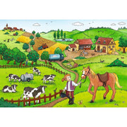 Ravensburger 07560-7 Working On The Farm Puzzle 2x 12pc Kids Jigsaw Puzzle