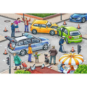 Ravensburger 07578-2 Blue Lights On The Way 2x 12pc Kids Jigsaw Puzzle