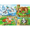 Ravensburger 07602-4 Animals In The Zoo Puzzle 2x 12pc Kids Jigsaw Puzzle