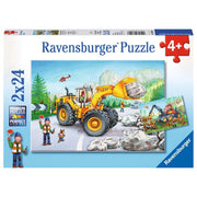 Ravensburger 07802-8 Diggers At Work Puzzle 2x 24pc Kids Jigsaw Puzzle