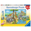 Ravensburger 07806-6 Welcome To The Zoo Puzzle 2x 24pc Kids Jigsaw Puzzle