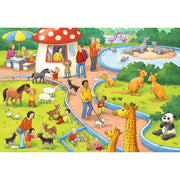 Ravensburger 07813-4 A Day At The Zoo Puzzle 2x 24pc Kids Jigsaw Puzzle