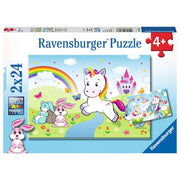 Ravensburger 07828-8 Fairy Tale Unicorn Puzzle 2x 24pc Kids Jigsaw Puzzle