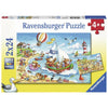 Ravensburger RB07829-5 Seaside Holiday 2x24pc Jigsaw Puzzle