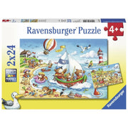 Ravensburger RB07829-5 Seaside Holiday 2x24pc Jigsaw Puzzle