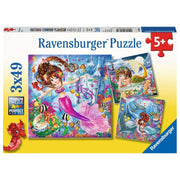Ravensburger 08063-2 Charming Mermaids 3x 49pc Kids Jigsaw Puzzle