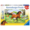 Ravensburger 08882-9 World Of Horses Puzzle 2x 24pc Kids Jigsaw Puzzle