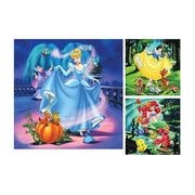 Ravensburger 09339-7 Disney Snow White Cinderella and Ariel 3x49pc Jigsaw Puzzle