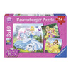 Ravensburger 09346-5 Disney Belle Cinderella Rapunzel 3x49pc Jigsaw Puzzle