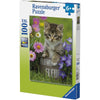 Ravensburger 10847-3 Kitten Among the Flowers 100pc Jigsaw Puzzle