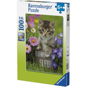 Ravensburger 10847-3 Kitten Among the Flowers 100pc Jigsaw Puzzle