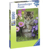 Ravensburger 10847-3 Kitten Among the Flowers 100pc Jigsaw Puzzle
