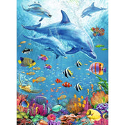 Ravensburger 12889-1 Pod of Dolphins Puzzle 100pc
