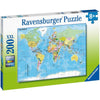 Ravensburger 12890-7 Map of the World 200pc Jigsaw Puzzle