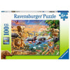 Ravensburger 12910-2 Savannah Jungle Waterhole 100pc Jigsaw Puzzle