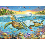Ravensburger 12942-3 Swim With Sea Turtles 100pc Jigsaw Puzzle