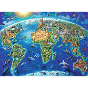Ravensburger 13227-0 World Landmarks Map 300pc Jigsaw Puzzle