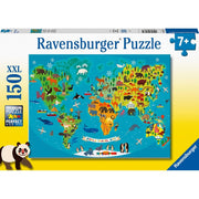 Ravensburger 13287-4 Animal World Map 150pc Jigsaw Puzzle