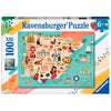 Ravensburger 13344-4 Map Of Spain And Portugal 100pc Kids Jigsaw Puzzle