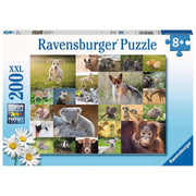 Ravensburger RB13353-6 Cute Animal Babies 200pc Jigsaw Puzzle