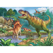 Ravensburger 13695-7 World of Dinosaurs 100pc Jigsaw Puzzle and Colouring Book