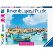 Ravensburger RB14978-0 Mediterranean Malta 1000pc Jigsaw Puzzle