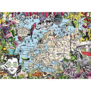 Ravensburger 16760-9 European Map Quirky Circus 500pc Jigsaw Puzzle