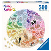 Ravensburger 17172-9 Circle of Colours Animals 500pc Jigsaw Puzzle