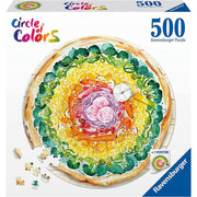 Ravensburger 17347-1 Circle of Colours Pizza 500pc Jigsaw Puzzle