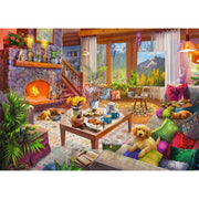 Ravensburger 17495-9 Cozy Cabin 1000pc Jigsaw Puzzle