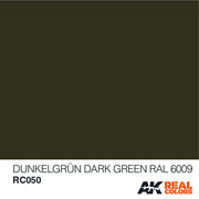 AK Interactive RC050 Real Colors DunkelgrÃ¼n-Dark Green RAL 6009 Paint Acrylic Lacquer 10mL