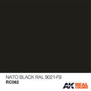 AK Interactive RC082 Real Colors NATO Black RAL 9021 F-9 Paint Acrylic Lacquer 10mL*