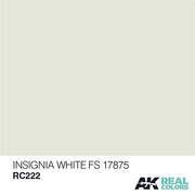 AK Interactive RC222 Real Colors Insignia White FS 17875 Paint Acrylic Lacquer 10mL*