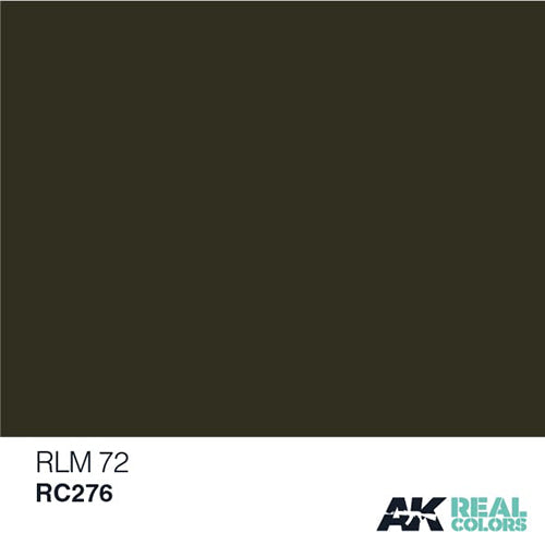 AK Interactive RC276 Real Colors RLM 72 Green (Grun) Paint Acrylic ...