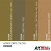 AK Interactive RCS003 Real Colors Afrika Korps Paint Set Acrylic Laquer*