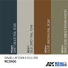 AK Interactive RCS050 Real Colors Israeli AF Early Paint Set Acrylic Laquer*