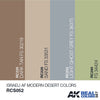 AK Interactive RCS052 Real Colors Israeli AF Modern Desert Paint Set Acrylic Laquer*