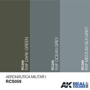AK Interactive RCS059 Real Colors Aeronautica Militar I Paint Set Acrylic Laquer*