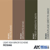 AK Interactive RCS066 Real Colors USAF Asia Minor Scheme Paint Set Acrylic Laquer*