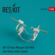 Res/Kit U48-0050 1/48 UH-1D Huey Weapon Set M60 and Ammo Belts Deader