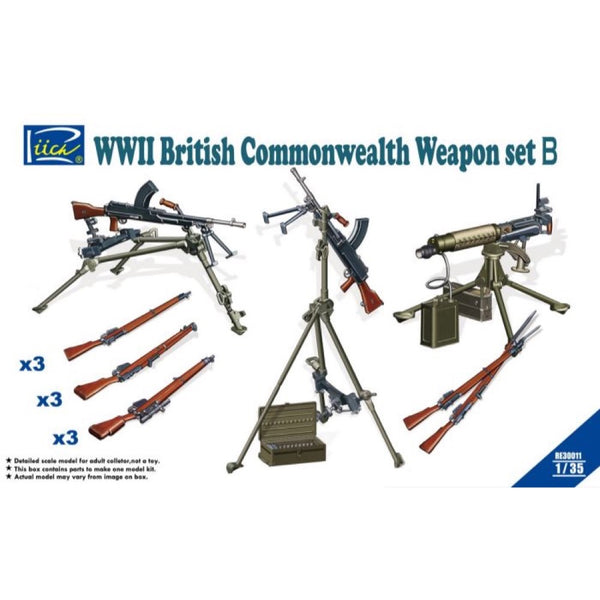 Riich 30011 1/35 British Commonwealth Weapon Set B – Metro Hobbies