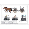 Riich 35013 1/35 Hf.11 Grose Feldkuche German Horse Drawn Hf.11 Large Field Kitchen with Figure