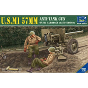 Riich 35020 1/35 U.S. M1 57mm Anti-tank gun on M2 Carriage (Late Version) Plastic Model Kit
